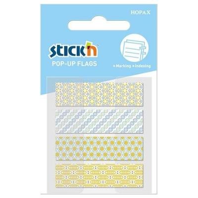 Zakładki indeksujące niebieskie 4 wzory. Wydawca: Stickn. SmakLiter.pl Opakowanie Zakładki indeksujące niebieskie 4 wzory