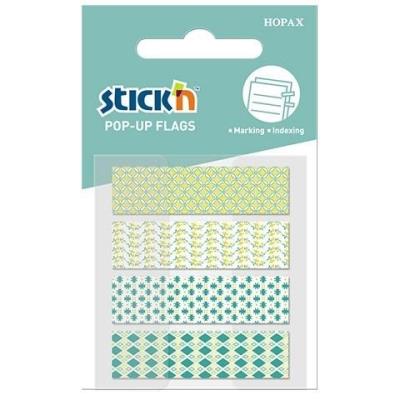 Opakowanie Zakładki indeksujące zielone 4 wzory