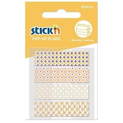 Opakowanie Zakładki indeksujące żółte 4 wzory