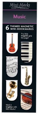 Opakowanie Zakładki magnetyczne Music (6 sztuk)