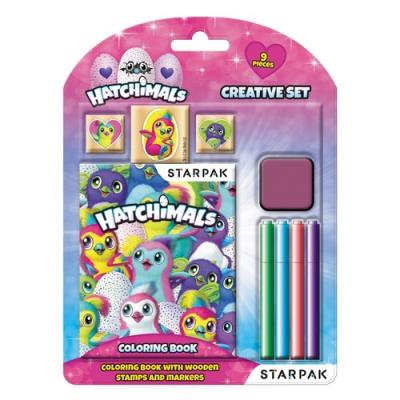 Opakowanie Zestaw kreatywny z pieczątkami Hatchimals