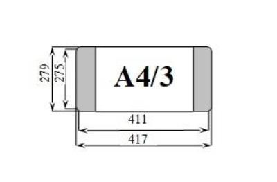 Opakowanie Zestaw okładen na książki A4/3