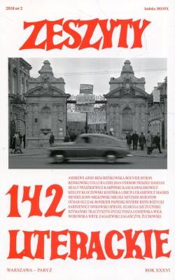 Zeszyty literackie 142/2/2018. Wydawca: Fundacja Zeszytów Literackich. SmakLiter.pl Opakowanie Zeszyty literackie 142/2/2018