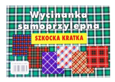 Opakowanie Zeszyty papierów kolorowych Cormoran szkocka kratka