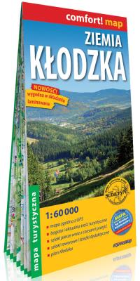 Opakowanie Ziemia Kłodzka 	laminowana mapa turystyczna 1:60 000