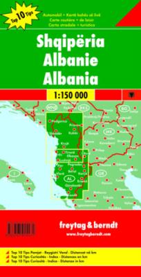 Okładka książki ALBANIA MAPA 1:150 000