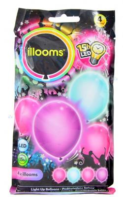 Opakowanie BALONY LED DZIEWCZĘCE 4 SZTUKI