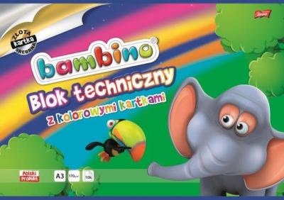 Opakowanie BLOK TECHNICZNY A3 KOLOROWY BAMBINO 50668