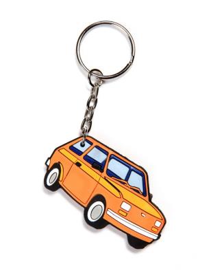 Opakowanie BRELOK GUMOWY AUTA PRL MALUCH POMARAŃCZOWY