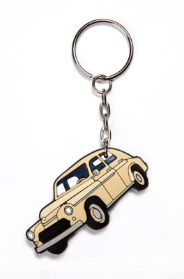 Opakowanie BRELOK GUMOWY AUTA PRL WARSZAWA KREMOWA