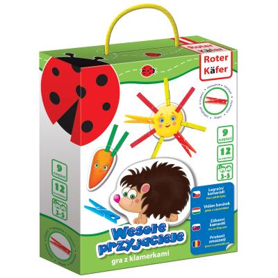 Opakowanie GRA EDUKACYJNA Z KLAMERKAMI WESELI PRZYJACIELE RK5101 05