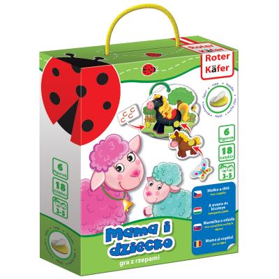 Opakowanie GRA EDUKACYJNA Z RZEPAMI MAMA I DZIECKO RK5101 02