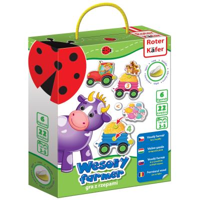 Opakowanie GRA EDUKACYJNA Z RZEPAMI WESOŁY FARMER RK5101-01