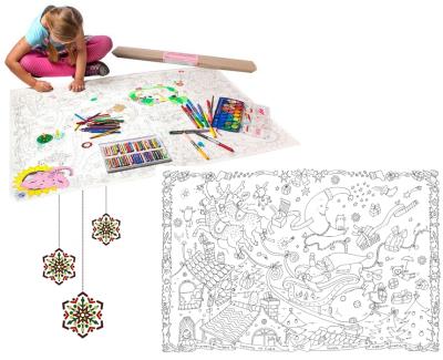 Opakowanie KOLOROWANKA PODŁOGOWA XXL BN W WIGILIJNĄ NOC