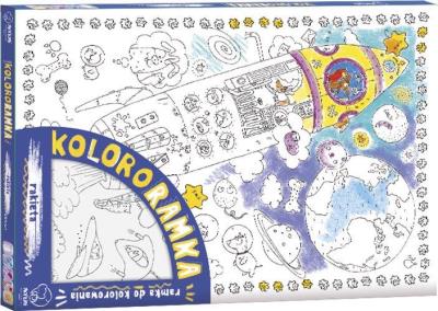 KOLOROWANKA RAMKA DO ZAWIESZENIA RAKIETA DUŻA. Autor:   Praca zbiorowa. SmakLiter.pl Okładka książki KOLOROWANKA RAMKA DO ZAWIESZENIA RAKIETA DUŻA