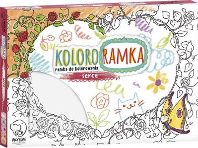 KOLOROWANKA RAMKA DO ZAWIESZENIA SERCE ŚREDNIA. Autor:   Praca zbiorowa. SmakLiter.pl Okładka książki KOLOROWANKA RAMKA DO ZAWIESZENIA SERCE ŚREDNIA