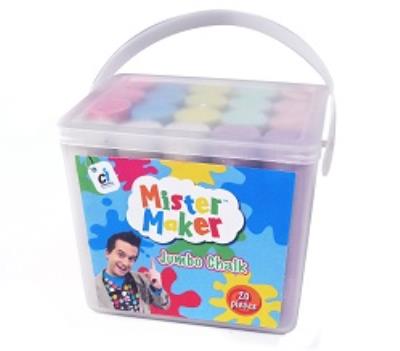 Opakowanie KREDA JUMBO 20 SZTUK KREATYWNE KOLOROWANIE PAN ROBÓTKA