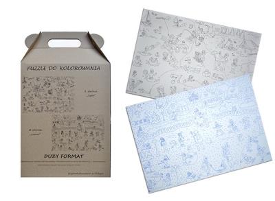 Opakowanie LATO ZIMA PUZZLE DO KOLOROWANIA