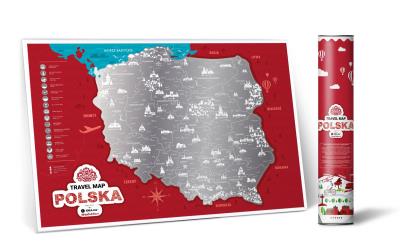 Opakowanie MAPA ZDRAPKA POLSKA TRAVEL MAP POLSKA