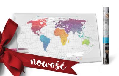 Opakowanie MAPA ZDRAPKA ŚWIAT TRAVEL MAP AIR WORLD