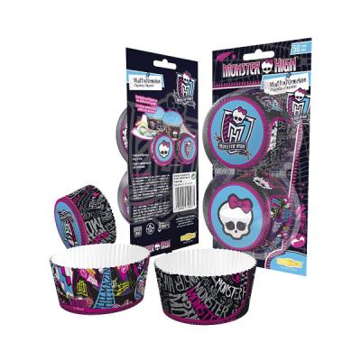 Opakowanie MONSTER HIGH PAPILOTKI NA MUFFINY 50 SZTUK