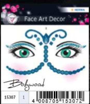 Opakowanie NAKLEJKI DO ZDOBIENIA TWARZY BOLLYWOOD 15307