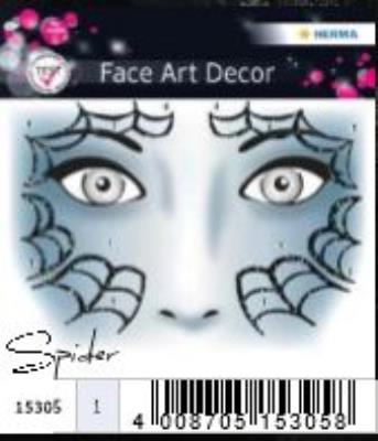 Opakowanie NAKLEJKI DO ZDOBIENIA TWARZY PAJĄK 15305