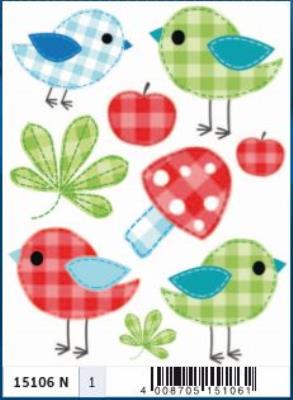 Opakowanie NAKLEJKI NA OKNO PTASZKI 15106