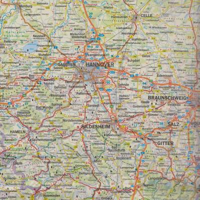 Okładka książki NIEMCY MAPA 1:500 000