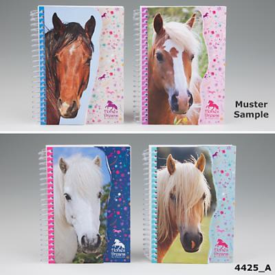 NOTESIK SPIRALNY HORSES DREAMS GRANATOWY 4425A. Wydawca: PLUS-Z. SmakLiter.pl Opakowanie NOTESIK SPIRALNY HORSES DREAMS GRANATOWY 4425A
