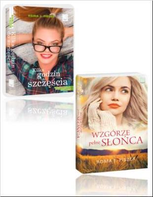 PAKIET KILKA GODZIN DO SZCZĘŚCIA / WZGÓRZE PEŁNE SŁOŃCA. Autor: Roma J. Fiszer. SmakLiter.pl Okładka książki PAKIET KILKA GODZIN DO SZCZĘŚCIA / WZGÓRZE PEŁNE SŁOŃCA