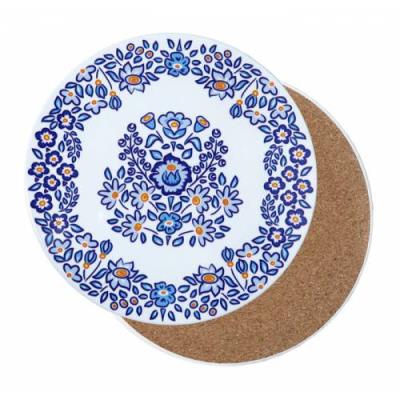 Opakowanie PODKŁADKA CERAMICZNA OKRĄGŁA 10,5CM ZALIPIE BLUE