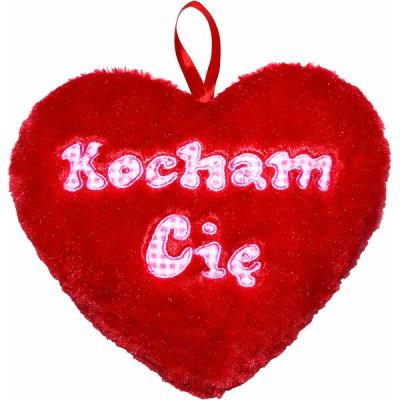 Opakowanie PODUSZKA SERCE KOCHAM CIĘ 26CM 12517