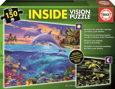 Opakowanie PUZZLE 150 MORSKI ŚWIAT ŚWIECĄCE W CIEMNOŚCI 