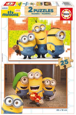 Opakowanie PUZZLE 2W1 DREWNIANE MONIONKI