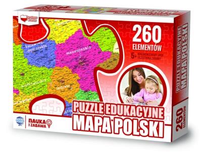 Puzzle Edukacyjne mapa Polski. Wydawca: ZACHEM. SmakLiter.pl Opakowanie Puzzle Edukacyjne mapa Polski