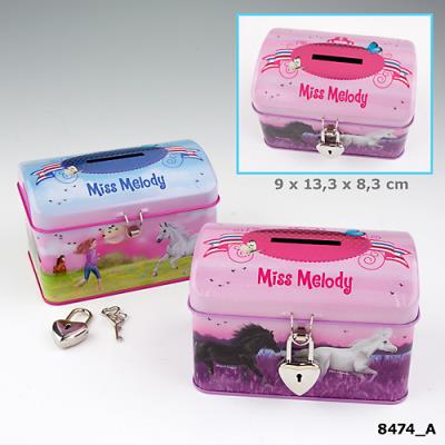 SKARBONKA Z KONIKIEM FIOLETOWA ŁĄKA MISS MELODY 8474A. Wydawca: PLUS-Z. SmakLiter.pl Opakowanie SKARBONKA Z KONIKIEM FIOLETOWA ŁĄKA MISS MELODY 8474A