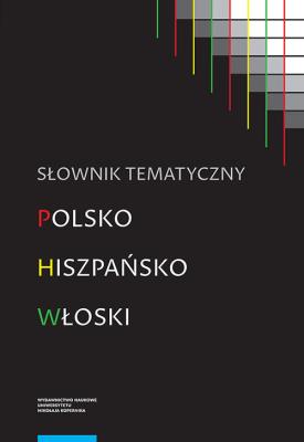 Opakowanie Słownik tematyczny polsko-hiszpańsko-włoski
