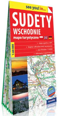 Okładka książki Sudety Wschodnie papierowa mapa turystyczna 1:60 000