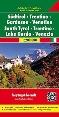 Okładka książki SUDTIROL TRENTINO GARDASEE VENETIEN SOUTH TYROL LAKE GARDA VENEZIA MAPA 1:200 000