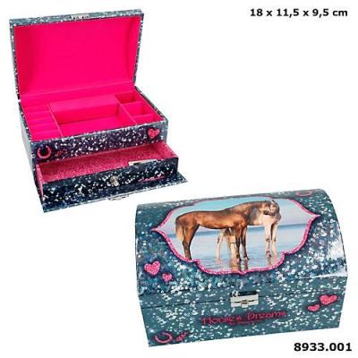 SZKATUŁKA ZE SKRYTKĄ HORSES DREAMS GRANATOWA 8933A. Wydawca: PLUS-Z. SmakLiter.pl Opakowanie SZKATUŁKA ZE SKRYTKĄ HORSES DREAMS GRANATOWA 8933A