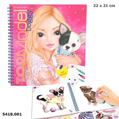 SZKICOWNIK DOGGY TOP MODEL Z NAKLEJKAMI 5418A. Wydawca: PLUS-Z. SmakLiter.pl Opakowanie SZKICOWNIK DOGGY TOP MODEL Z NAKLEJKAMI 5418A
