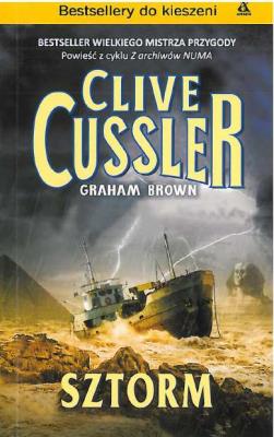 SZTORM WYD. KIESZONKOWE. Autor: Clive Cussler, Graham-Brown Robin. SmakLiter.pl Okładka książki SZTORM WYD. KIESZONKOWE