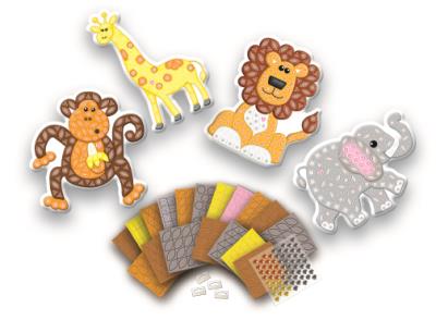 Opakowanie ZESTAW DO WYKLEJANIA ZWIERZĘTA Z ZOO