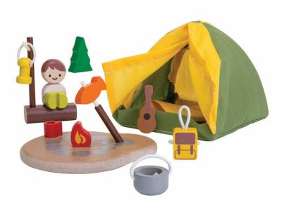 Opakowanie ZESTAW KEMPINGOWY ZABAWKI DREWNIANE