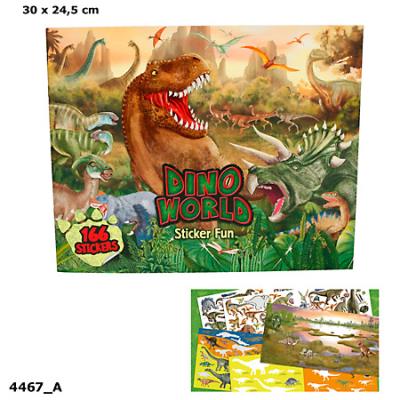 ZESTAW KREATYWNY Z NAKLEJKAMI DINO WORLD 4467A. Wydawca: PLUS-Z. SmakLiter.pl Opakowanie ZESTAW KREATYWNY Z NAKLEJKAMI DINO WORLD 4467A
