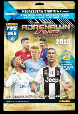 Adrenalyn XL FIFA 365 2019 Megazestaw startowy. Wydawca: Panini. SmakLiter.pl Opakowanie Adrenalyn XL FIFA 365 2019 Megazestaw startowy
