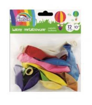Opakowanie Balony Metal 10'' mix 12 sztuk FIORELLO