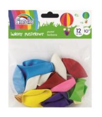 Opakowanie Balony Pastel 10'' mix 12 sztuk FIORELLO