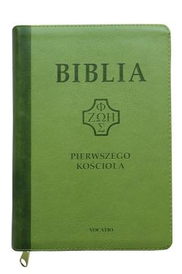 Biblia pierwszego Kościoła z paginat. jasnozielona. Autor: ks. prof.. Remigiusz Popowski SDB. SmakLiter.pl Okładka książki Biblia pierwszego Kościoła z paginat. jasnozielona